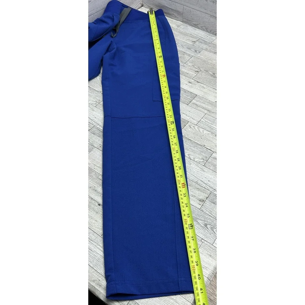 FIGS Axim Scrub Pants XS Blue Technical‎ Collection Cargo Drawstring T2001